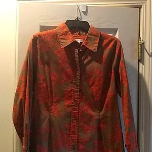 Coldwater creek button up long sleeve shirt